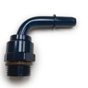 FRAGOLA #8 ORB to 3/8 Male Q/C EFI Fitting 90-Degree 997518-BL