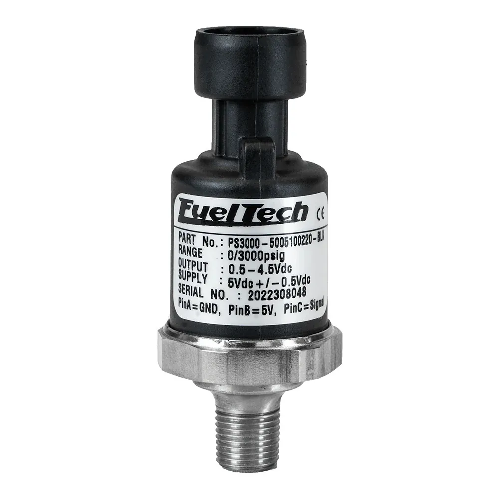 FUELTECH USA 0-300 PSI Pressure Sensor (Black Series) 5005100021-BLK