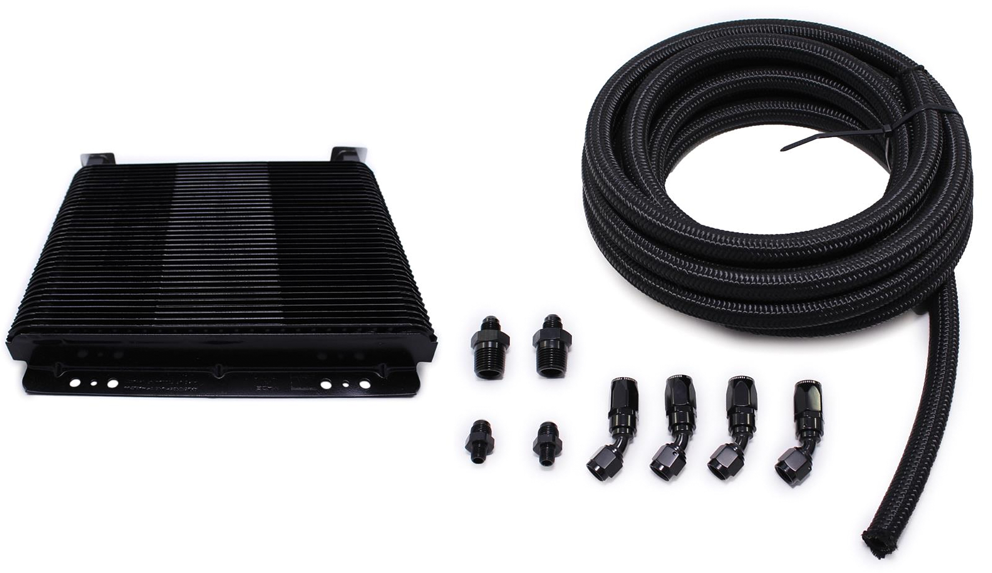 FTI PERFORMANCE Transmission Cooler Kit Plate Type - Black F12003