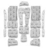 FLATLINE BARRIERS 71-73 Ford Mustang Coupe Floor Insulation Kit TABZ6012