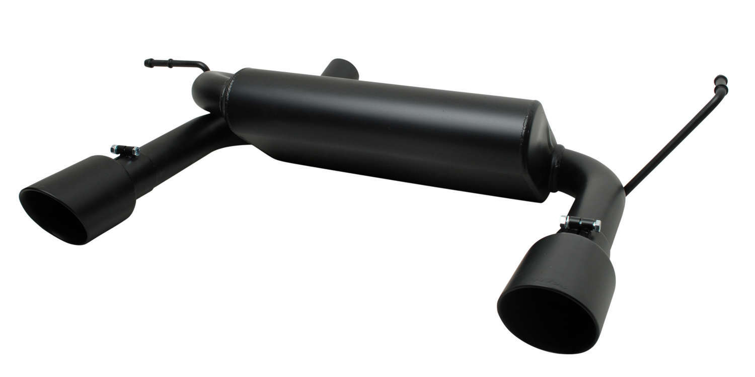 GIBSON EXHAUST Cat-Back Dual Split Exha ust System Black Ceramic 17303-B