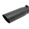 GIBSON EXHAUST Black Ceramic Single Wal l Angle Exhaust Tip 500379-B