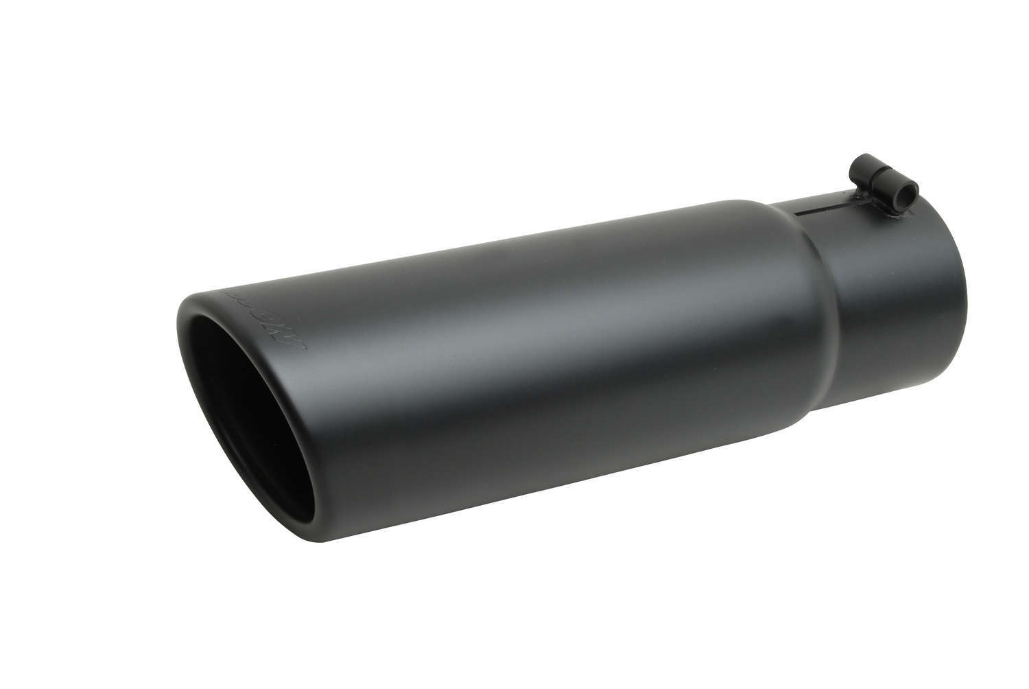 GIBSON EXHAUST Black Ceramic Rolled Edg e Angle Exhaust Tip 500641-B