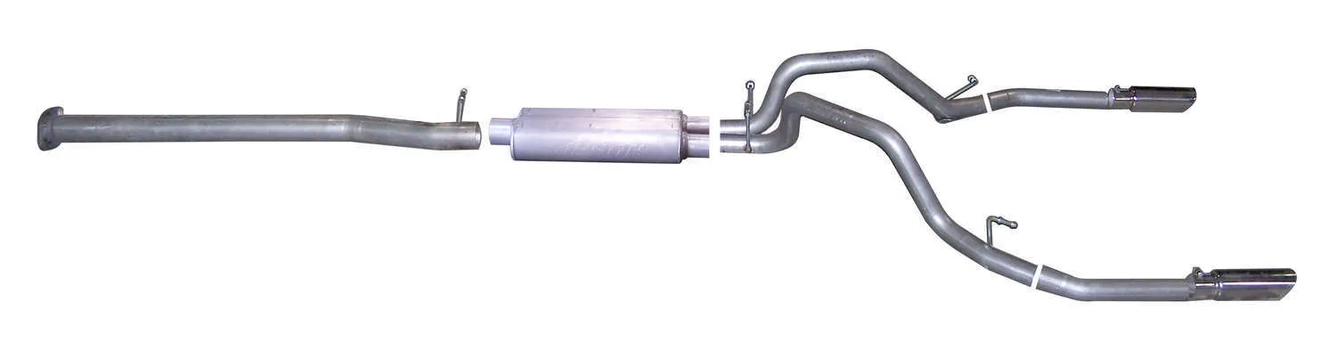 GIBSON EXHAUST Cat-Back Dual Split Exha ust System Aluminized 5627