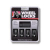 GORILLA Wheel Locks Acorn Black Chrome 14mm x 1.50 4Pack 71641NBC