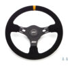 GRANT 13in Yellow Stripe Race Steering Wheel Suede 1080
