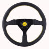 GRANT Steering Wheel 13.75in Wrapped w/Yellow 627