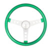 GRANT Steering Wheel Mtl Flake Green/Spoke Chrm 15 8462