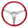 GRANT Steering Wheel Mtl Flake Red/Spoke Chrm 15 8465