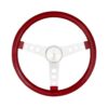 GRANT Steering Wheel Mtl Flake Red/Spoke Chrm 15 8465