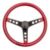 GRANT Steering Wheel Mtl Flake Red/Spoke Blk 15 8475