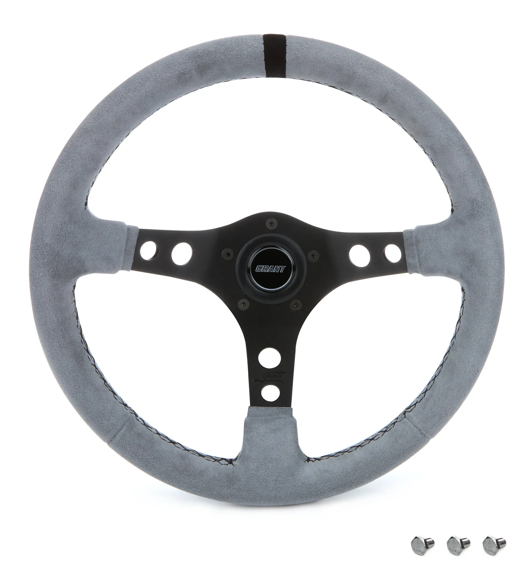 GRANT Ultrasuede Steering Wheel Race Gray 8514