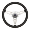 GT PERFORMANCE GT9 Retro Cobra Style Steering Wheel Black 38-4245