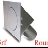HAGAN STREET ROD NECESSITIES Round Fuel Door  Flat Surfaces 45RF