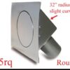 HAGAN STREET ROD NECESSITIES Round Quarter Panel Fuel Door Hinged On Left FD45RQ