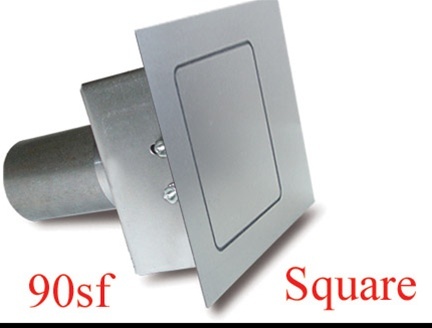 HAGAN STREET ROD NECESSITIES Square Fuel Door Flat Surfaces 90SF