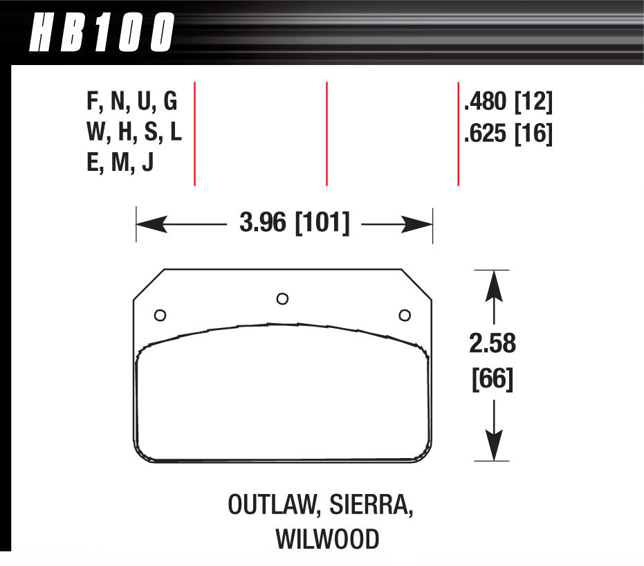Hawk Performance Dynalite Caliper 12mm Street DTC-60 Brake Pads (HB100G.480) main image 1
