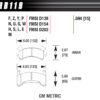 HAWK BRAKE Metric GM-Blue HB119E.594