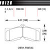 HAWK BRAKE Performance Street Brake Pads (4) HB126F.505
