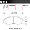HAWK BRAKE Performance Street Brake Pads (4) HB143F.680