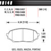 HAWK BRAKE Brake Pad 91-94 Miata Front DTC-30 HB148W.560