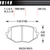 HAWK BRAKE Street Brake Pads Front Miata HP Plus HB149N.505