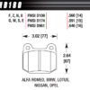 HAWK BRAKE Performance Street Brake Pads (4) HB180F.560