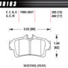 HAWK BRAKE Performance Street Brake Pads (4) HB183N.585