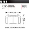 HAWK BRAKE Performance Street Brake Pad (4) HB194Z.570