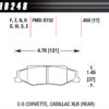 HAWK BRAKE Performance Street Brake Pads (4) HB248N.650