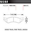 HAWK BRAKE Performance Street Brake Pads (4) HB299P.650