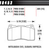 HAWK BRAKE Performance Street Brake Pads 2010 Camaro HB453F.585