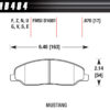 HAWK BRAKE Performance Street Brake Pads (4) HB484F.670