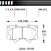 HAWK BRAKE Performance Street Brake Pads LTS (4) HB490Y.665