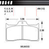 HAWK BRAKE BRAKE PAD DYNALITE FRONT AND REAR DTC-60 HB540G.490