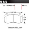 HAWK BRAKE Performance Street Brake Pads (4) HB563F.656