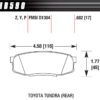 HAWK BRAKE Performance Street Brake Pads LTS (4) HB590Y.682