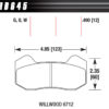 HAWK BRAKE BRAKE PAD DYNAPRO 6 FRONT AND REAR DTC-30 HB645W.490