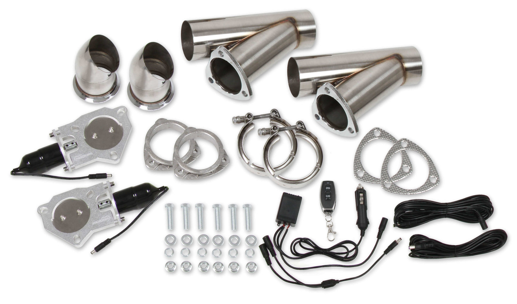HOOKER Dual Electric Exhaust Cut-Outs 3in w/Remote 11052HKR