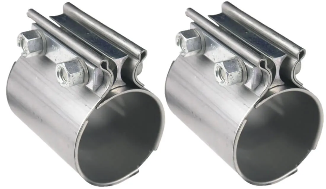 HOOKER Exhaust Coupler Clamps 2-1/2 SS 2pk 41172HKR