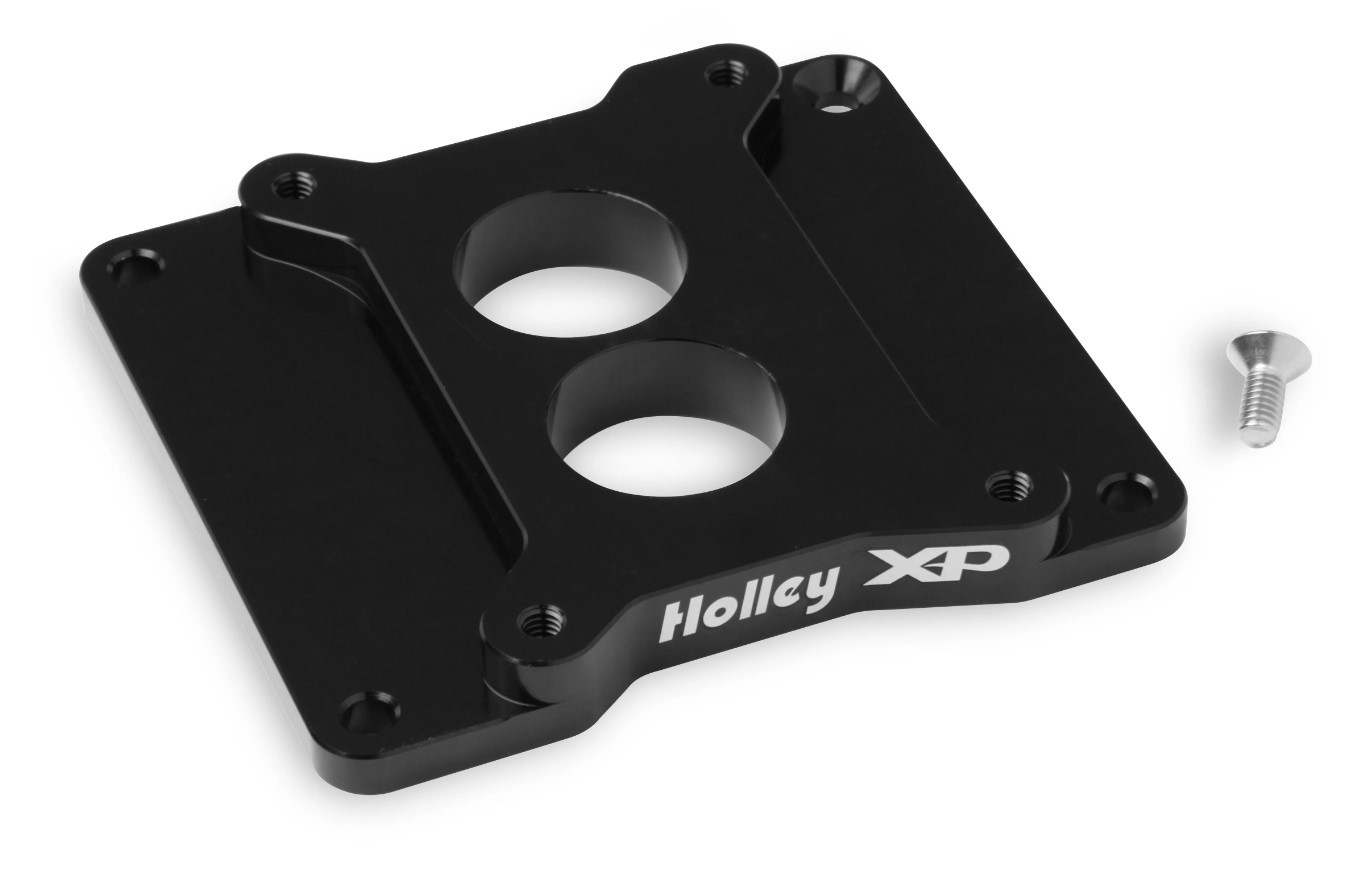 HOLLEY 2BBL XP Carb Adapter - Black 17-90