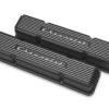 HOLLEY SBC Valve Covers Finned Vintage Series Black 241-108