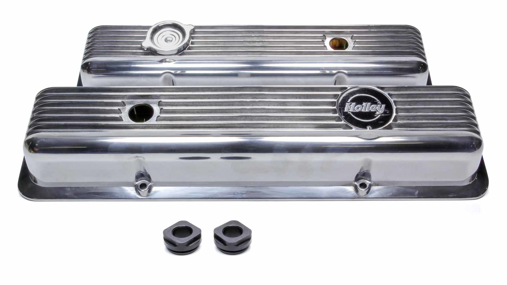 HOLLEY SBC Muscle Series Valve Covers (pair) 241-137
