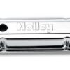 HOLLEY SBC Chrome Valve Covers w/Holley Logo - Short 241-80