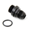 HOLLEY Fuel Inlet Fitting Short 8an to 8 ORB Black 26-143-1