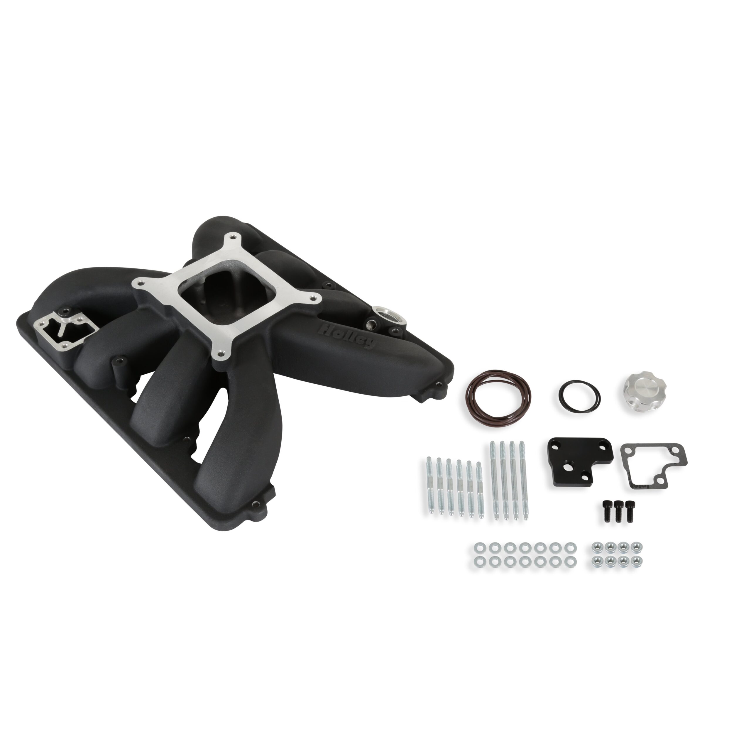 HOLLEY Gen-3 Hemi Carb Intake Manifold Kit Black 300-931BK