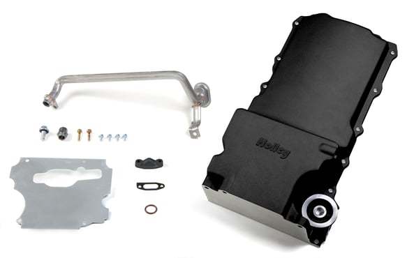 HOLLEY GM Retro Fit Oil Pan - LS Engines - Black 302-1BK