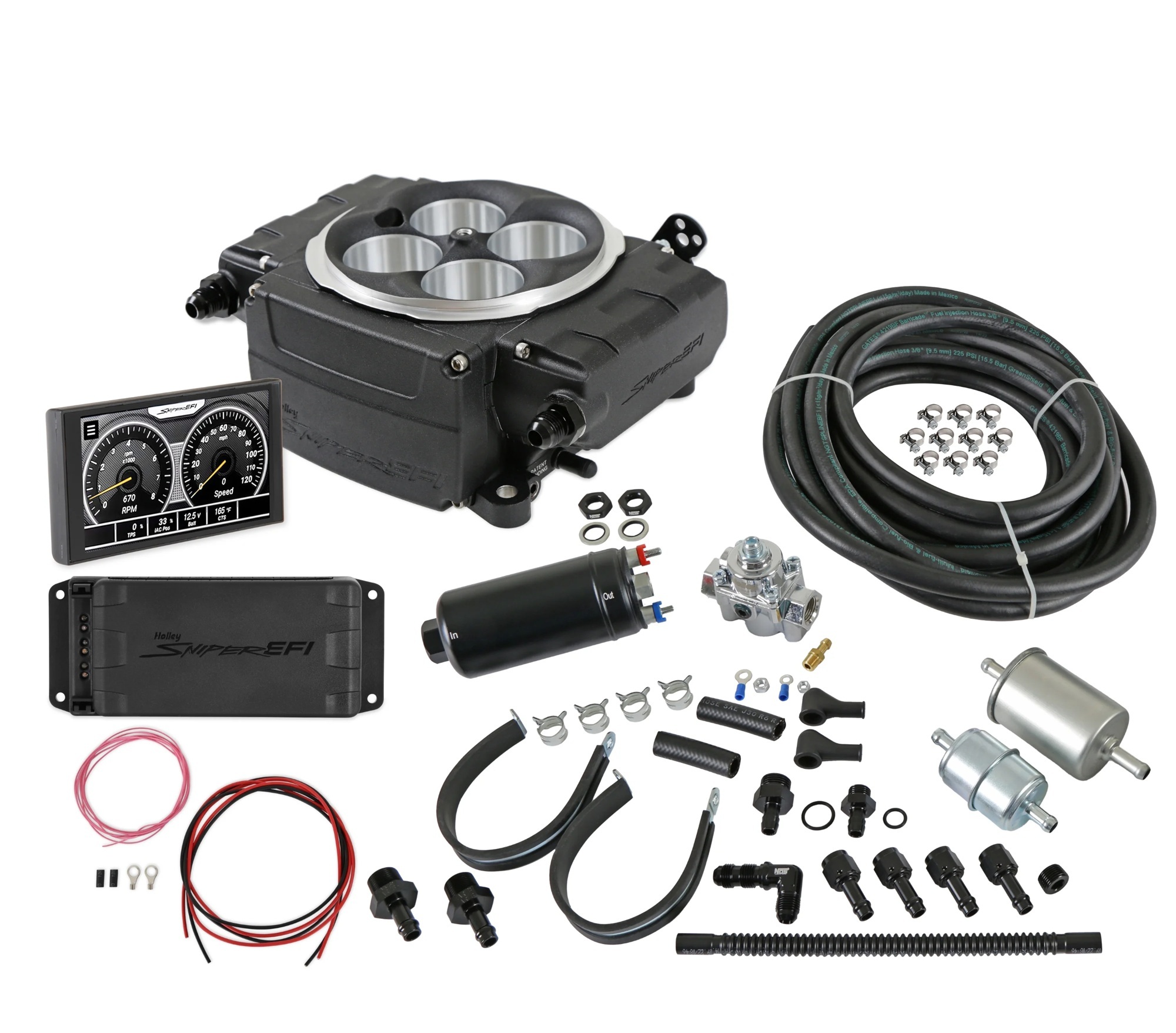 HOLLEY Sniper 2 5in PDM Kit Black 550-511-5PK
