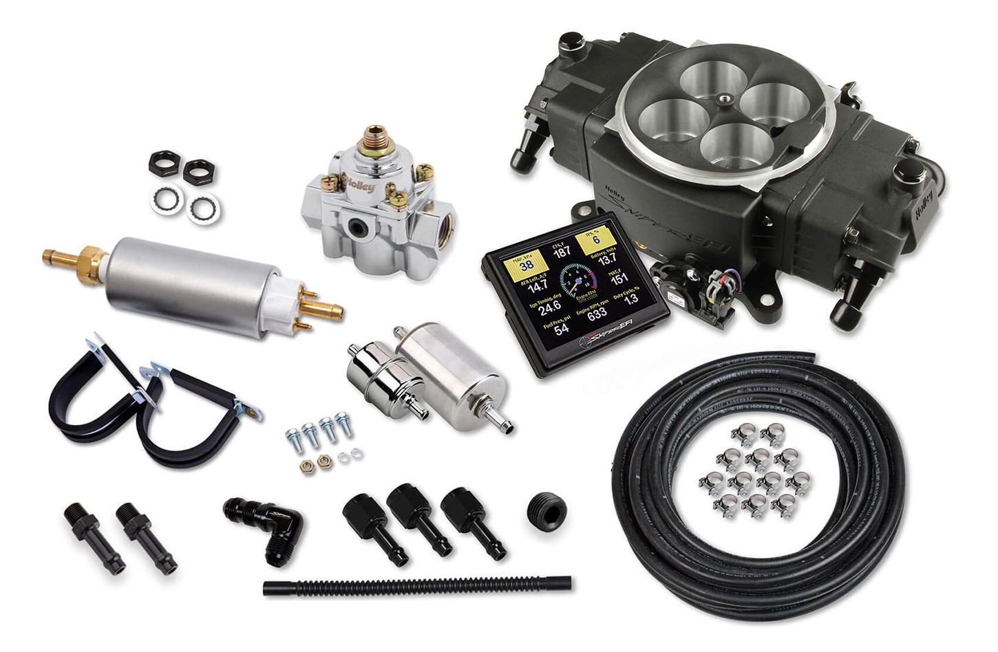 HOLLEY Sniper EFI Stealth 4150 Black Finish Master Kit 550-871K