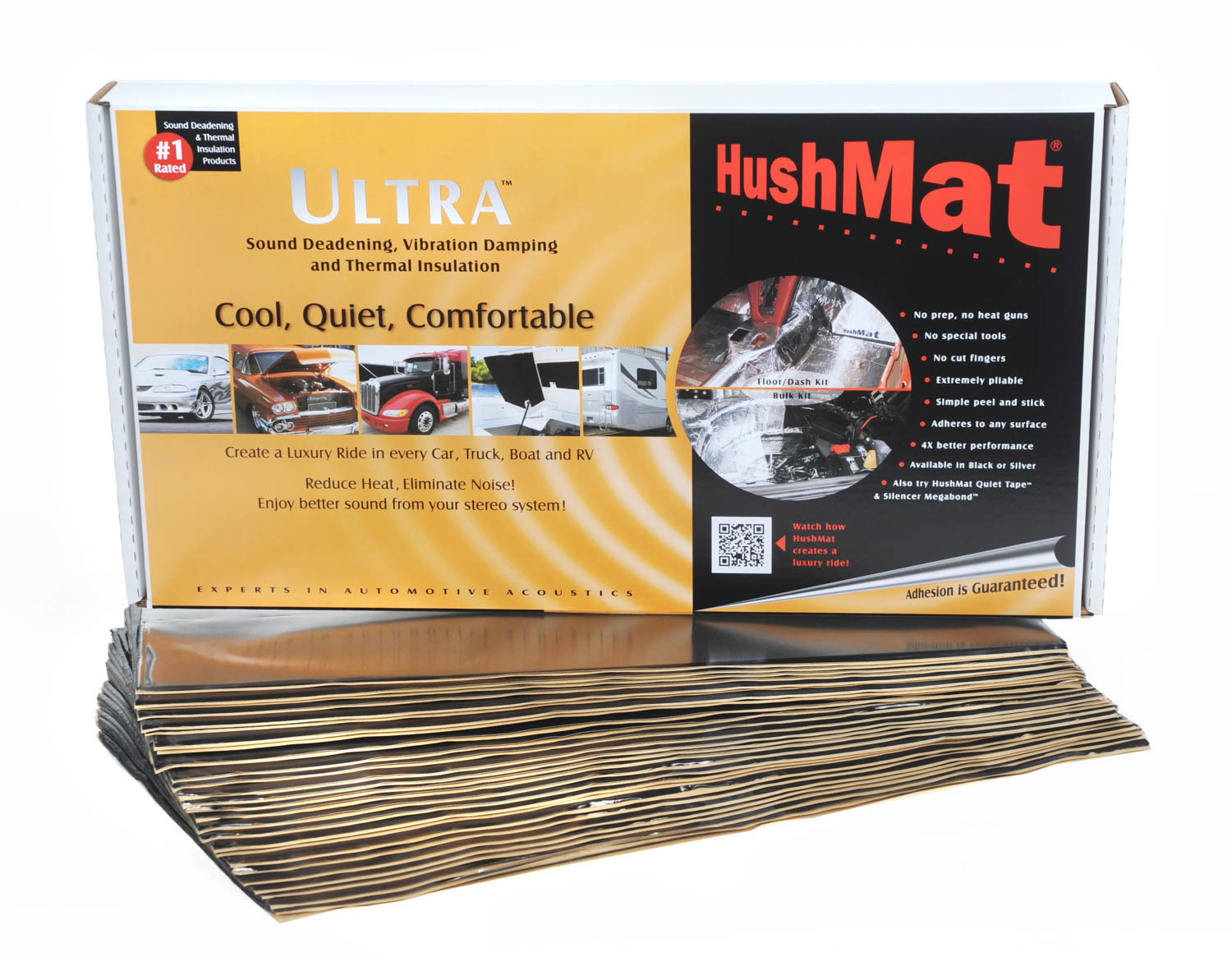 HUSHMAT Ultra Bulk Kit- 30 pc 12in.x23in. Black 10500